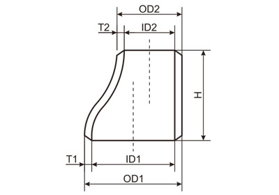 偏心大小头结构图